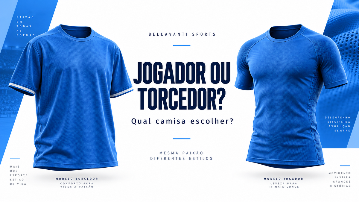 Camisa de futebol jogador ou torcedor: qual escolher?