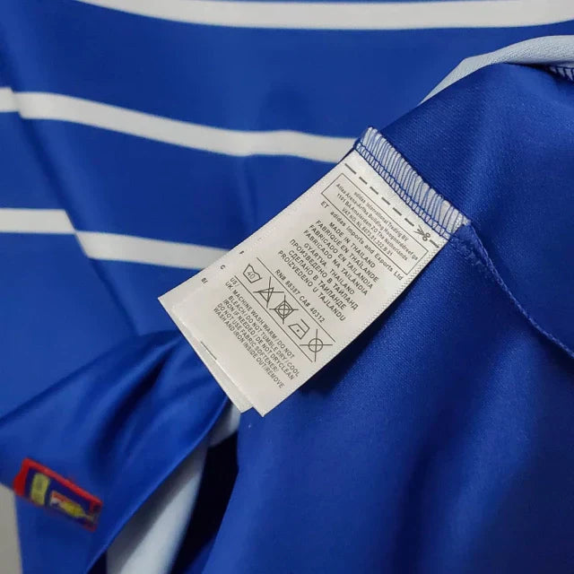 Camisa Retrô França I Home 1998/99 Masculino Azul