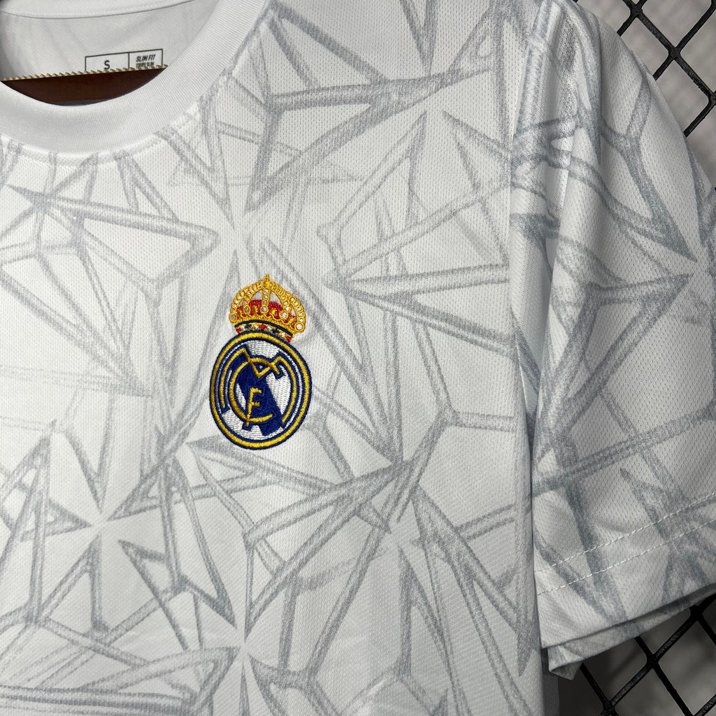 Camisa Real Madrid Pré Jogo 24/25 - Torcedor Masculina Lançamento