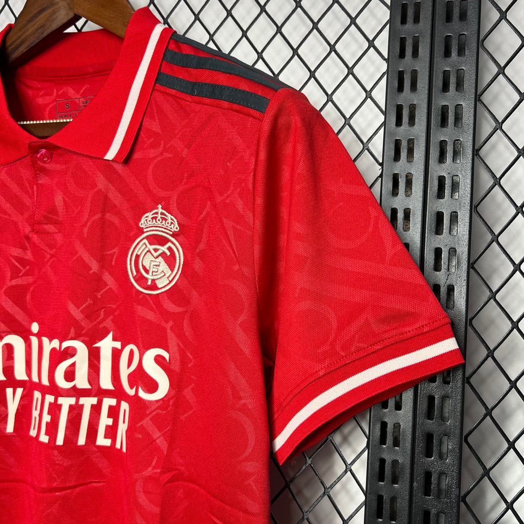 Camisa Real Madrid Vermelha 24/25 - Torcedor Masculina Lançamento