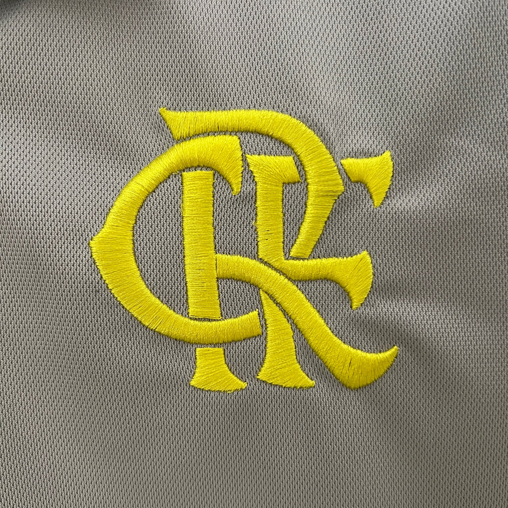 Camisa Flamengo Treino Polo Cinza 24/25 - Versão Torcedor Lançamento