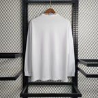 Camisa Real Madrid I Home 2019/20 Retrô Manga Longa Masculina - Branco