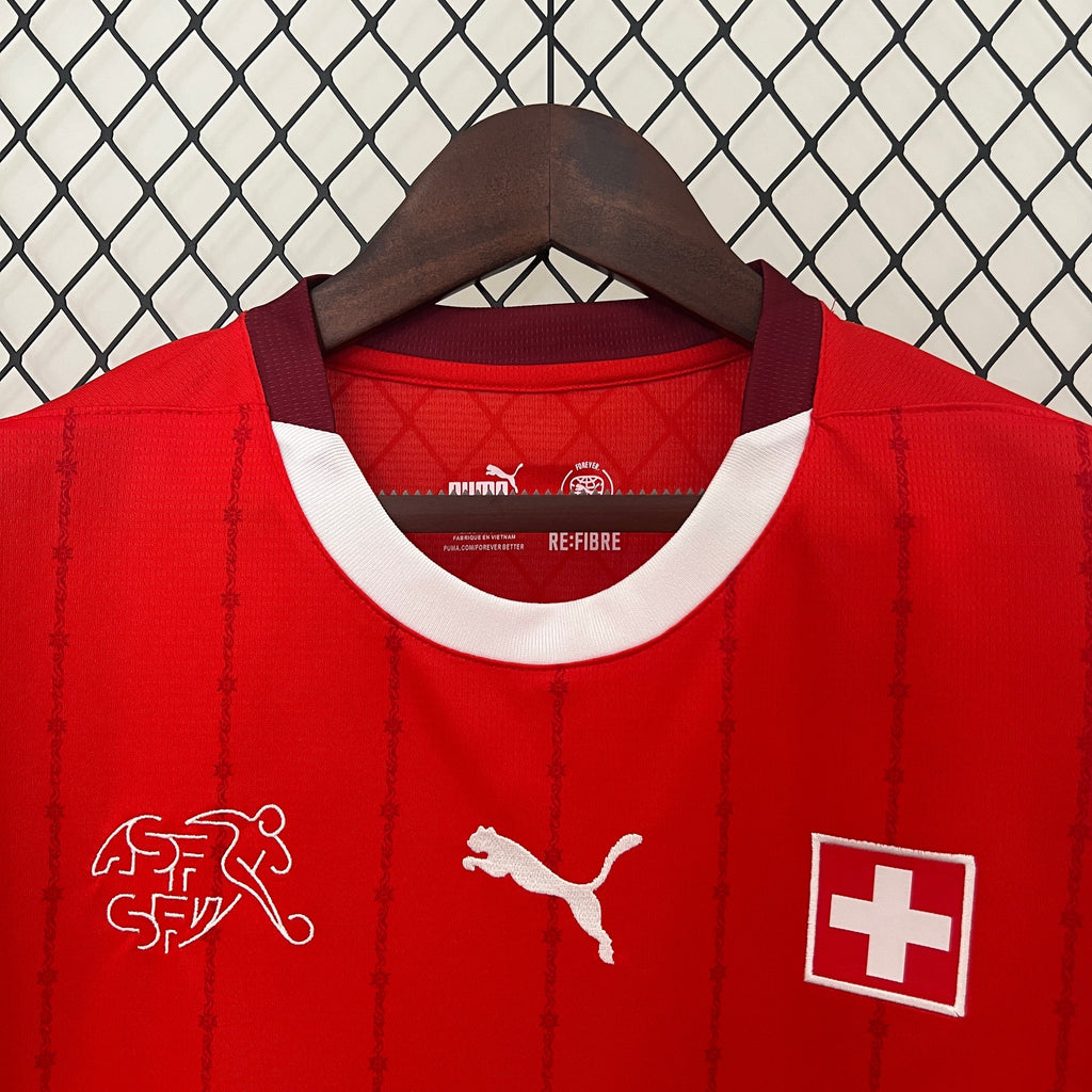 Camisa Suiça Home 24/25 - Torcedor Masculina Lançamento
