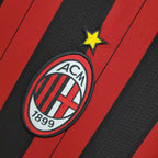 Camisa Retrô Milan I Home 2013/14 Masculino Vermelho e Preto