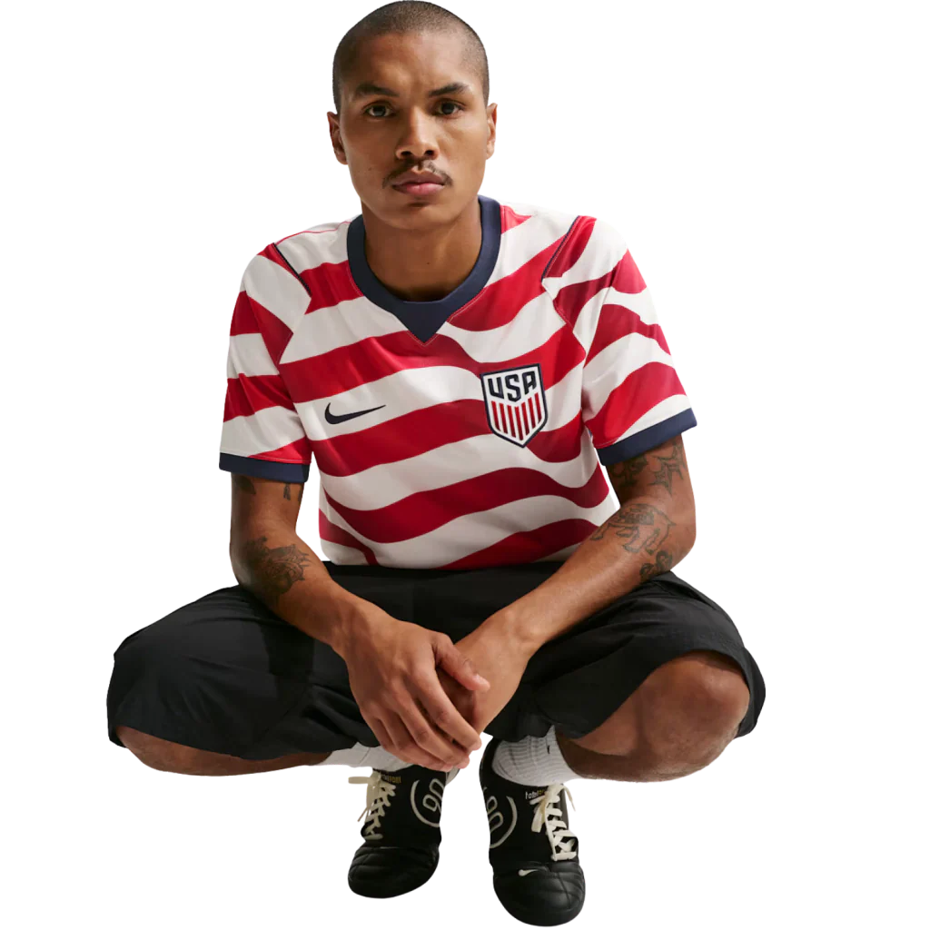 Camisa Estados Unidos Home 26/27 Torcedor Masculino - Vermelha e Branco