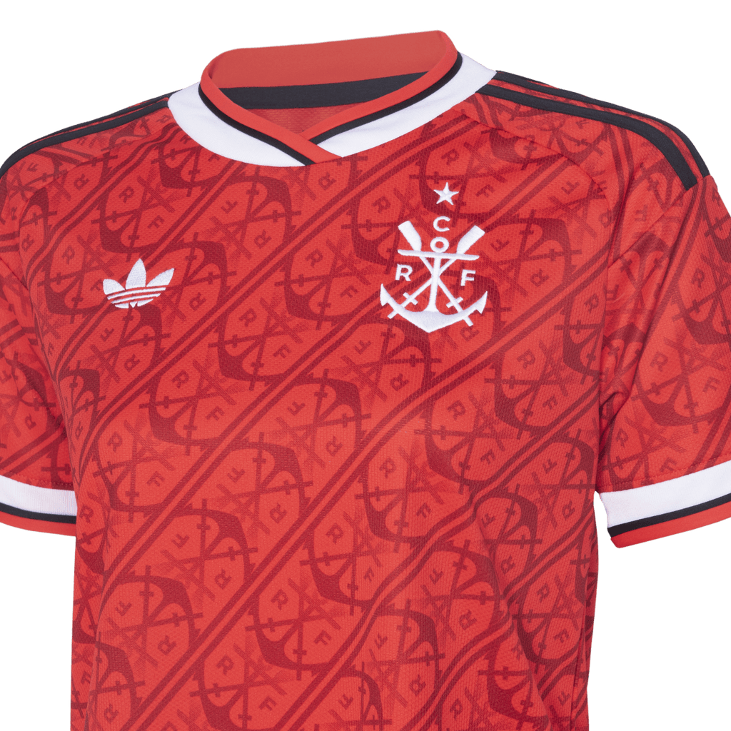 Camisa Flamengo III 2026/27 Torcedor Adidas Feminina - Vermelho+Preto