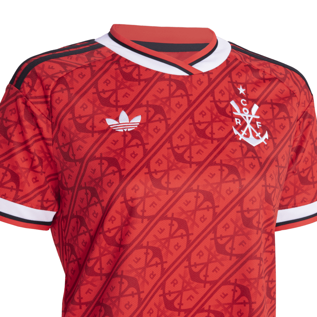 Camisa Flamengo III 2026/27 Torcedor Adidas Feminina - Vermelho+Preto