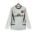 Camisa de Goleiro Flamengo Manga Longa 2002/03 - Versão Retrô Cinza Lubrax