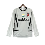 Camisa de Goleiro Flamengo Manga Longa 2002/03 - Versão Retrô Cinza Lubrax