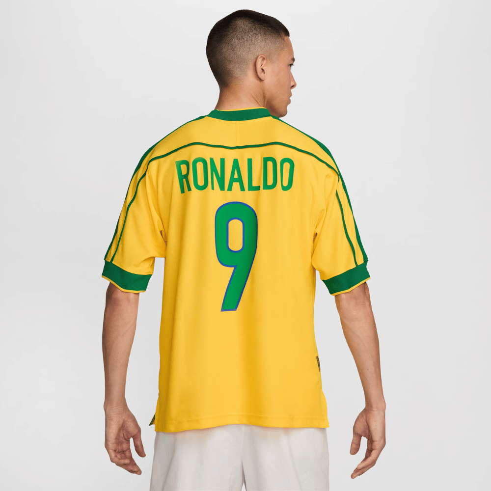 Camisa Brasil Retrô 1998 Ronaldo 9