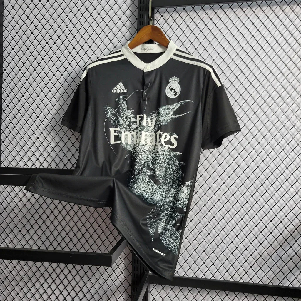 Camisa Retrô Real Madrid III Third 2014/15 Masculino Preto