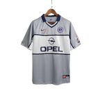 Camisa Retrô PSG Away 2000/01 Masculino Cinza e Branco