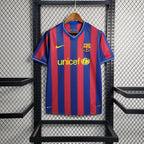 Camisa Retrô Barcelona Home 09/10 Torcedor Masculina - Azul e Grená