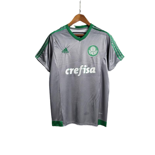 Camisa - Palmeiras 2015 Retrô- Cinza/Verde