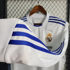 Camisa Retrô Real Madrid I Home 2010/11 Manga Longa Masculina - Branco