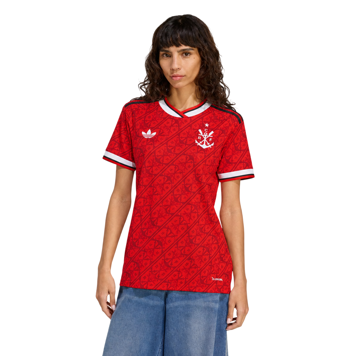 Camisa Flamengo III 2026/27 Torcedor Adidas Feminina - Vermelho+Preto