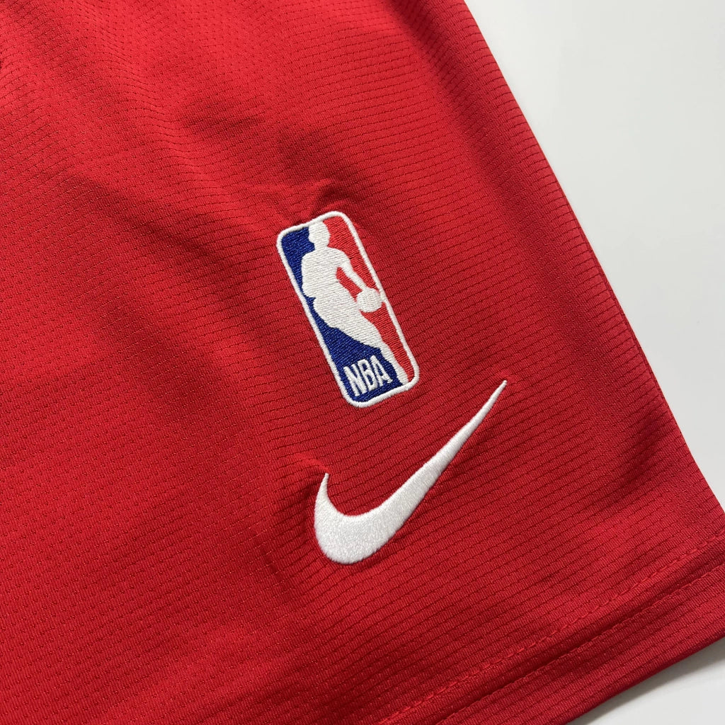 Shorts NBA Miami Heat 23/24 Casual - Vermelho - Branco - Preto