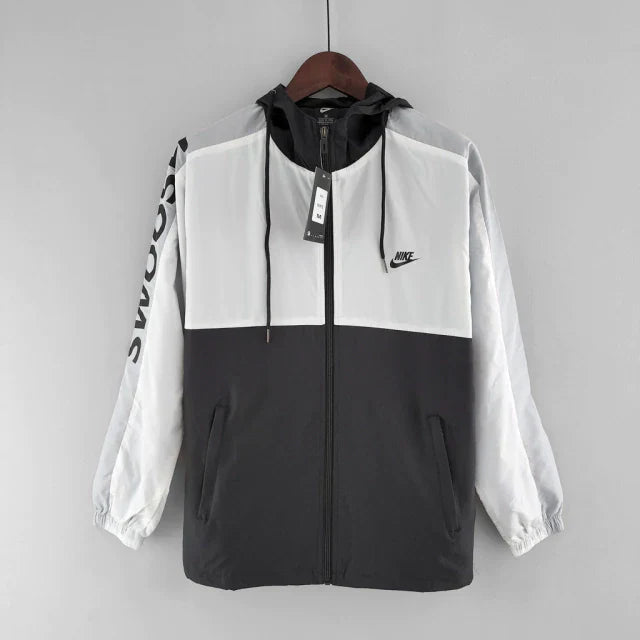 Jaqueta Corta Vento Swoosh - Branco/Preto