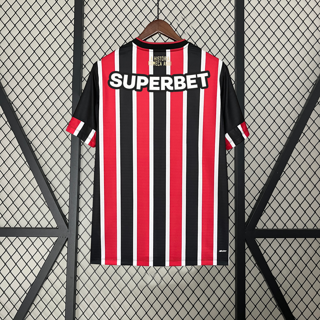 Camisa São Paulo Reserva 24/25 - Torcedor Masculina Lançamento + Patrocínios