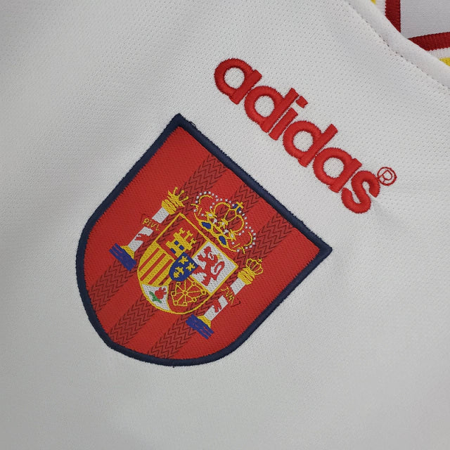 Camisa Espanha Retrô 1996 Branca