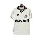 Camisa Corinthians Titular 1996 - Versão Retrô Branca Suvinil