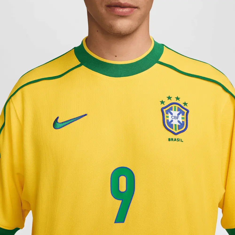 Camisa Brasil Retrô 1998 Ronaldo 9