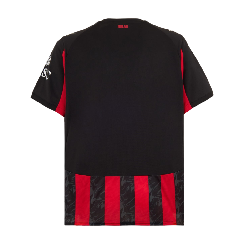 Camisa AC Milan Home 25/26 - Torcedor Masculino - Vermelho e Preto