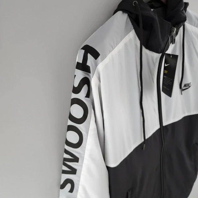 Jaqueta Corta Vento Swoosh - Branco/Preto