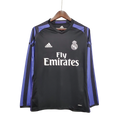 Camisa Real Madrid Third III 2016/17 Retrô Manga Longa - Preto