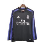 Camisa Real Madrid Third III 2016/17 Retrô Manga Longa - Preto