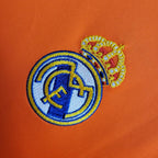 Camisa Real Madrid II Away 2013/14 Retrô (Manga longa) Laranja