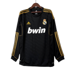 Camisa II Real Madrid I 11/12 - Retrô Manga Longa- Preto