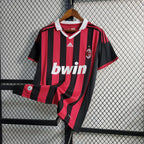 Camisa Retrô Milan I 2009/10 Vermelho e Preto