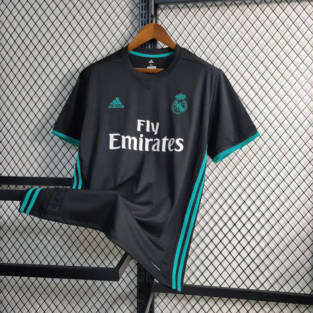 Camisa Retrô Real Madrid 2017/18 II Torcedor Preto