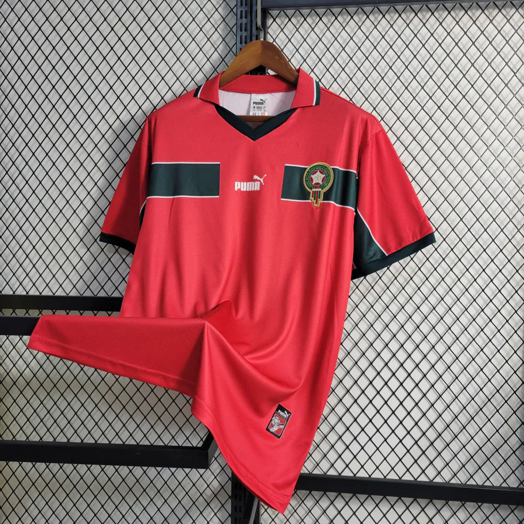 Camisa Retrô Marrocos Home 1998/99 Vermelho
