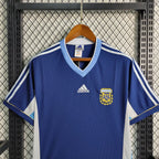 Camisa Retrô Argentina 1998/99 Masculino Azul Marinho e Branco