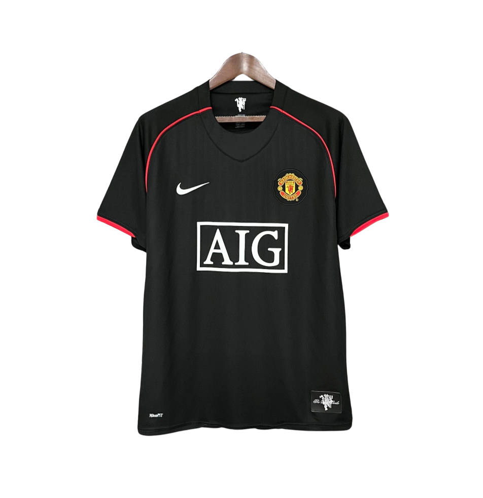 Camisa Retrô Manchester United III Third 2007/08 Masculino Preta