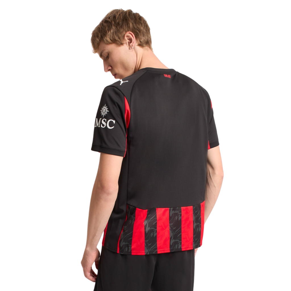 Camisa AC Milan Home 25/26 - Torcedor Masculino - Vermelho e Preto