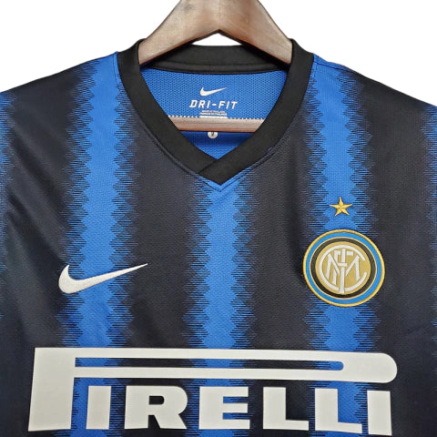 Camisa Inter de Milão Retrô 2010/2011 Azul e Preta