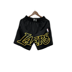 Shorts NBA Lakers 23/24 Casual - Branco - Preto - Amarelo - Azul