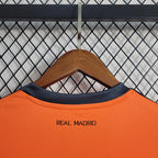 Camisa Real Madrid II Away 2013/14 Retrô (Manga longa) Laranja
