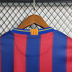 Camisa Retrô Barcelona Home 09/10 Torcedor Masculina - Azul e Grená