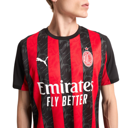 Camisa AC Milan Home 25/26 - Torcedor Masculino - Vermelho e Preto