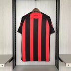 Camisa Retrô Milan 2008/09 Masculino Vermelha e Preta