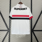 Camisa São Paulo Titular 24/25 - Torcedor Masculina Lançamento + Patrocínios