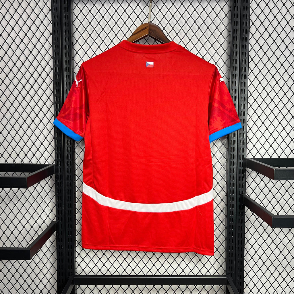 Camisa República Tcheca Home 24/25 - Torcedor Masculina Lançamento