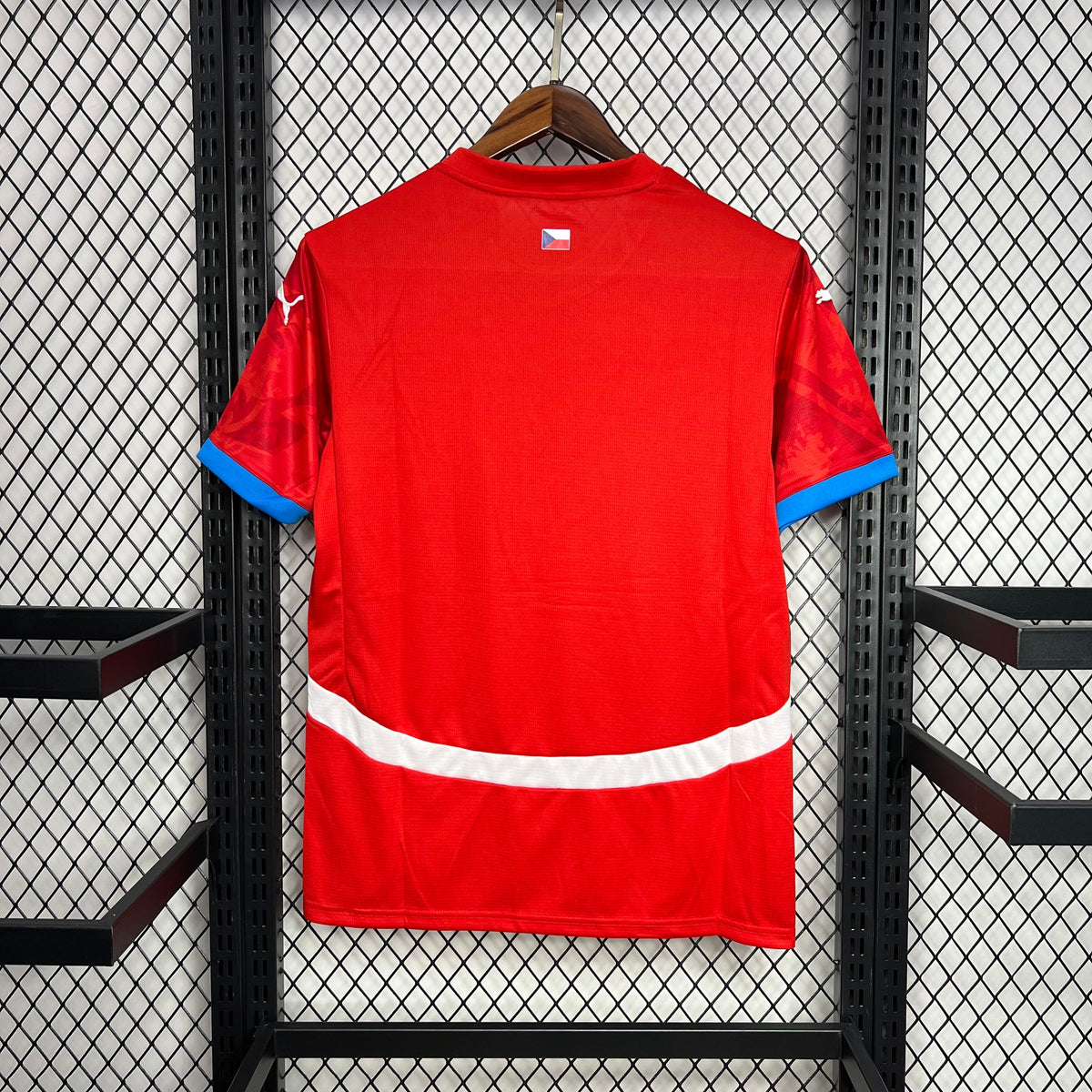 Camisa República Tcheca Home 24/25 - Torcedor Masculina Lançamento