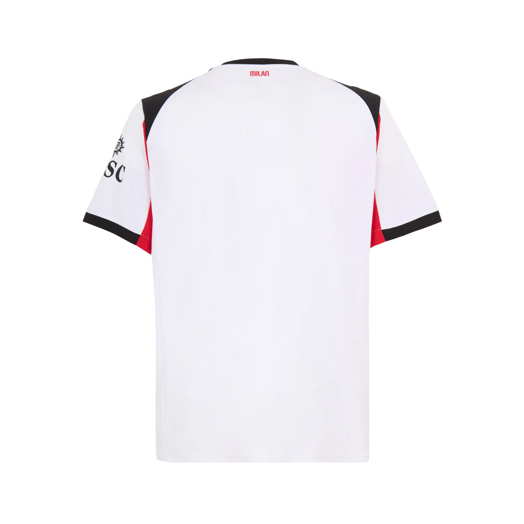 Camisa AC Milan Away 25/26 - Torcedor Masculino - Branco e Preto