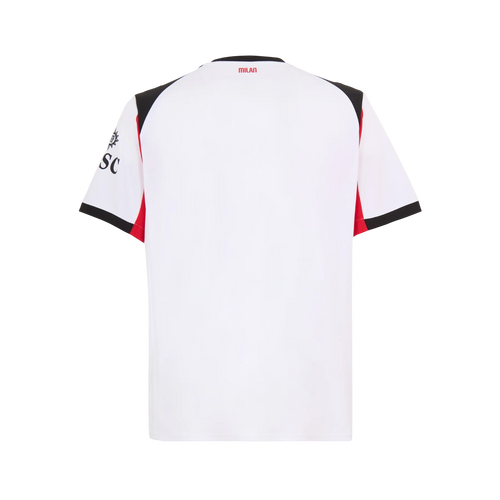 Camisa AC Milan Away 25/26 - Torcedor Masculino - Branco e Preto