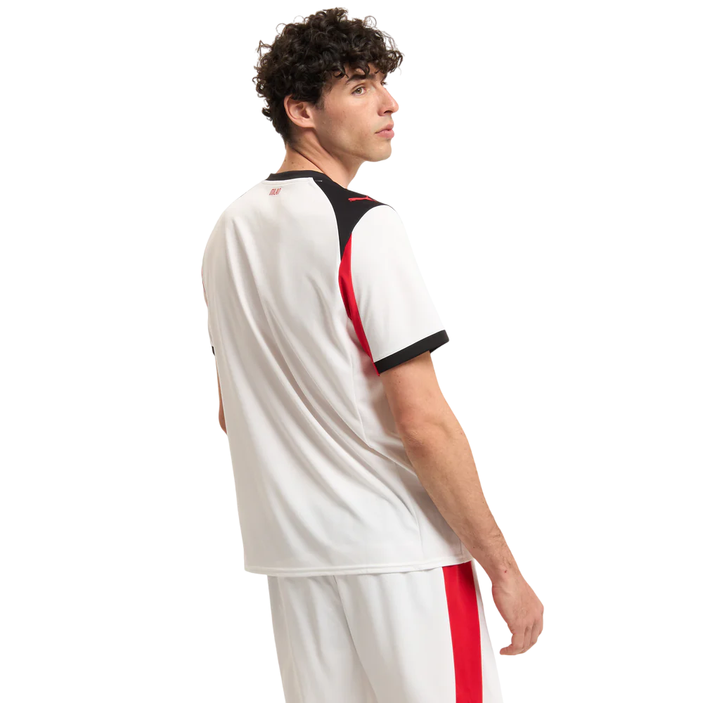 Camisa AC Milan Away 25/26 - Torcedor Masculino - Branco e Preto